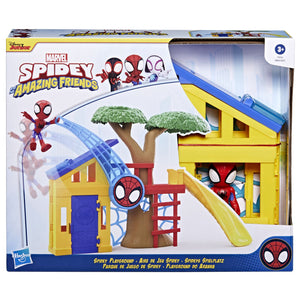 Spider-Man Spidey si Prietenii Extraordinari Locul de Joaca lui Spidey si Figurina Spidey 10cm