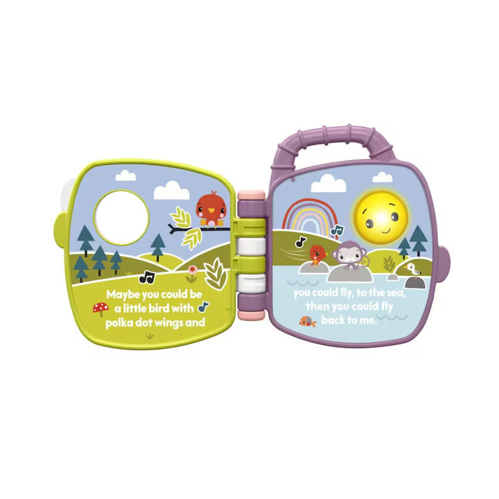 Fisher Price Carte Muzicala Pentru Bebelusi - Maimutica Mov