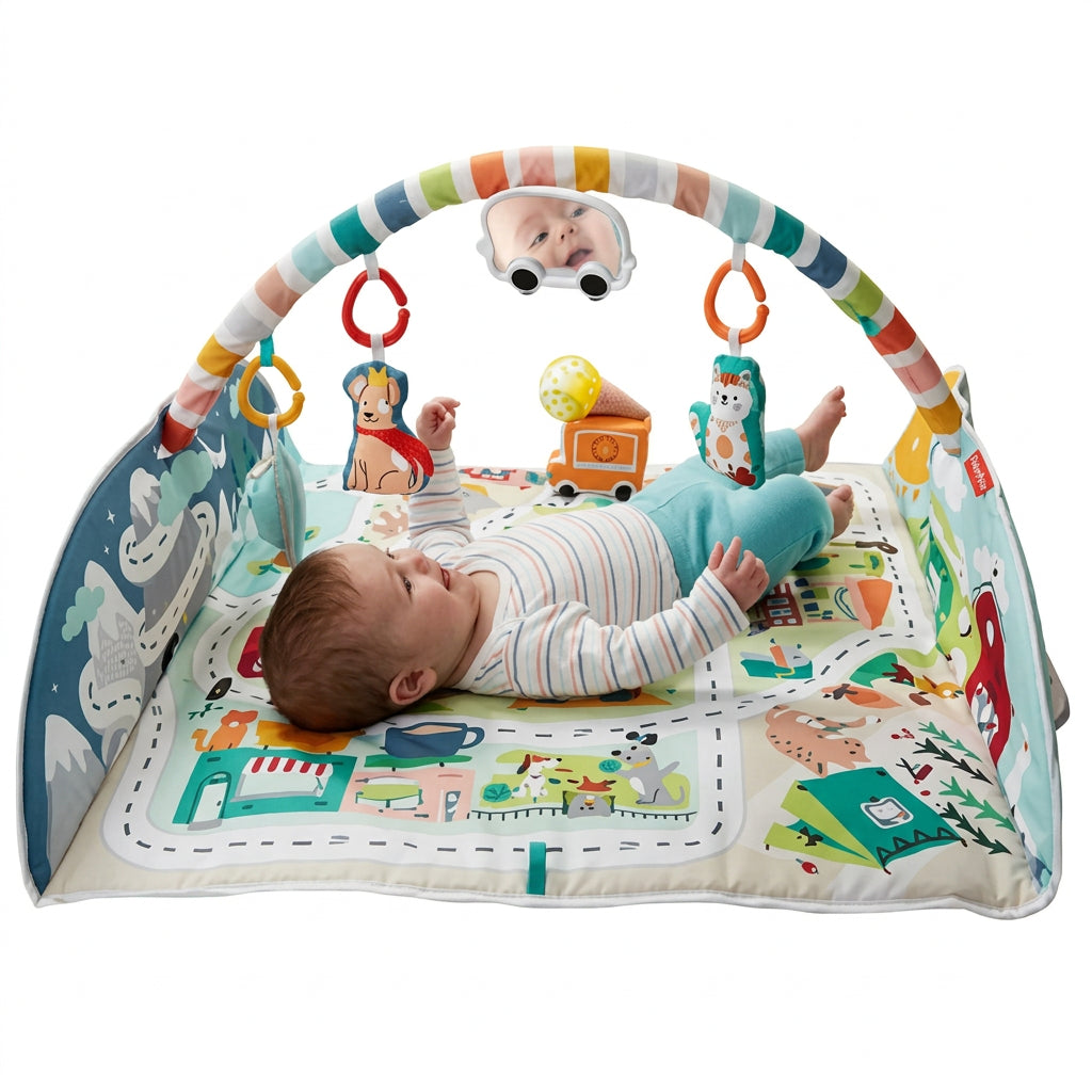 Fisher Price Activitati in Oras - Covor Educativ Pentru Bebelusi