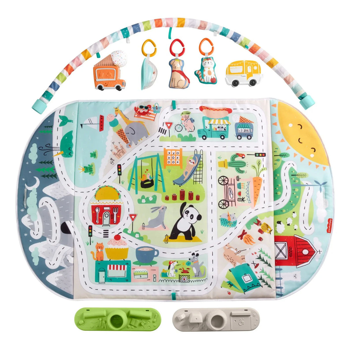 Fisher Price Activitati in Oras - Covor Educativ Pentru Bebelusi