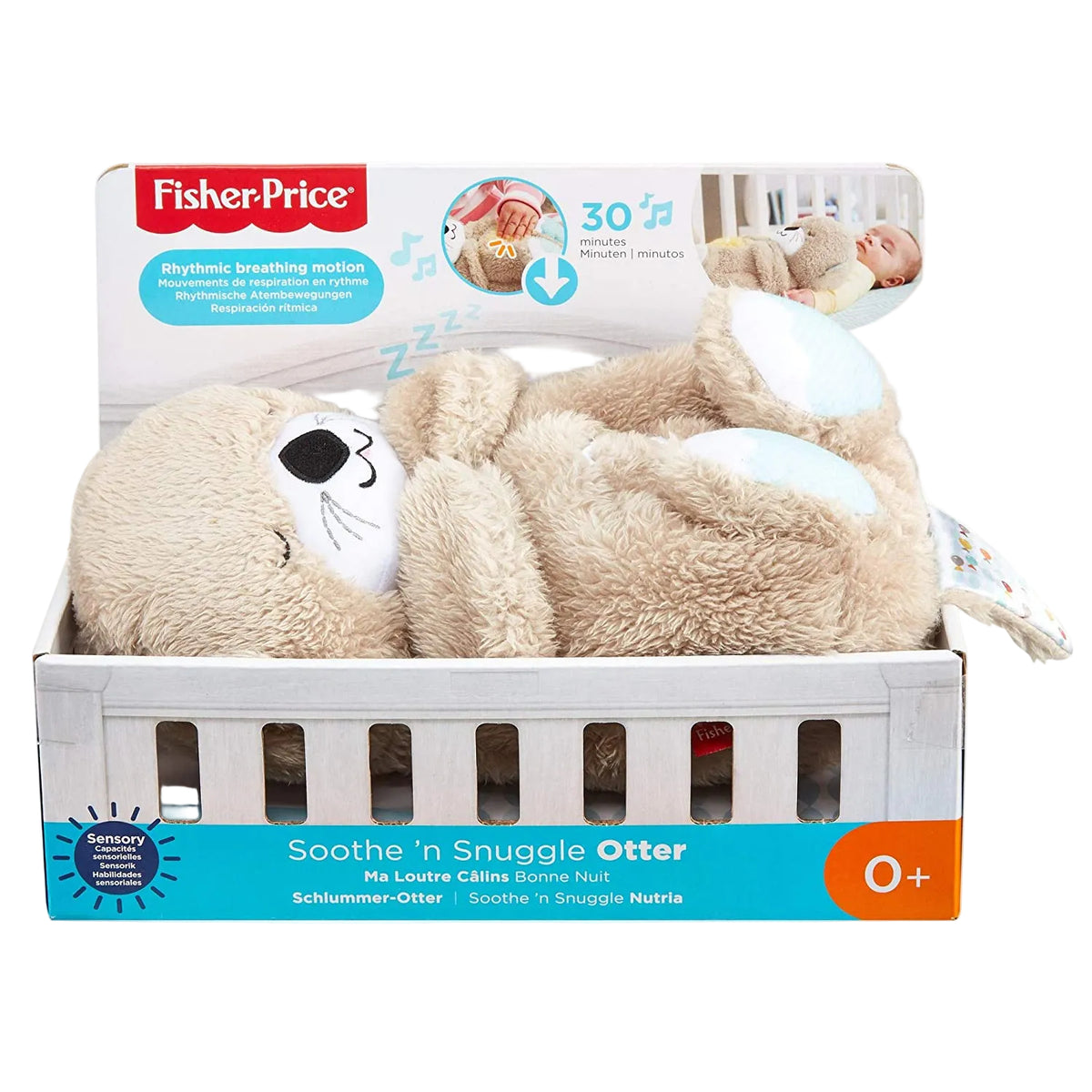 Fisher Price Jucarie Respira cu Bebelusul Vidra - Miscare Ritmica si Sunete Calmante