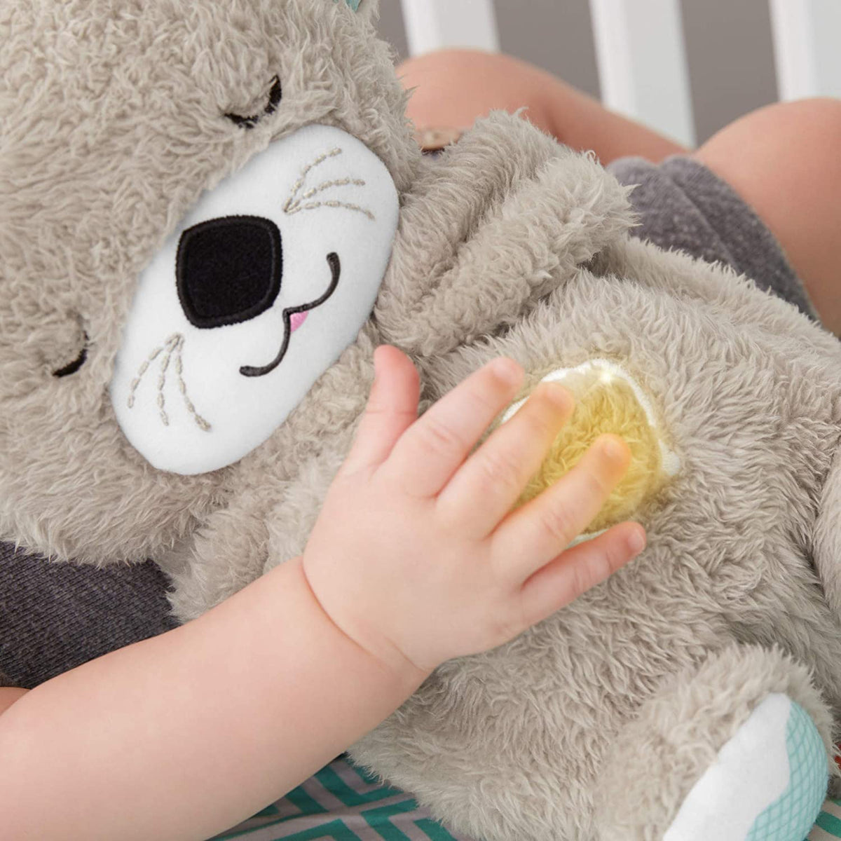 Fisher Price Jucarie Respira cu Bebelusul Vidra - Miscare Ritmica si Sunete Calmante