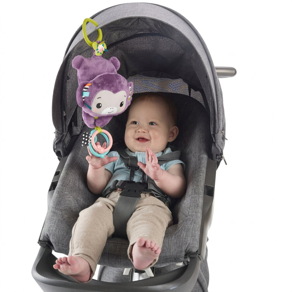 Fisher Price Maimutica Mov - Jucarie de Agatat Muzicala Pentru Bebelusi
