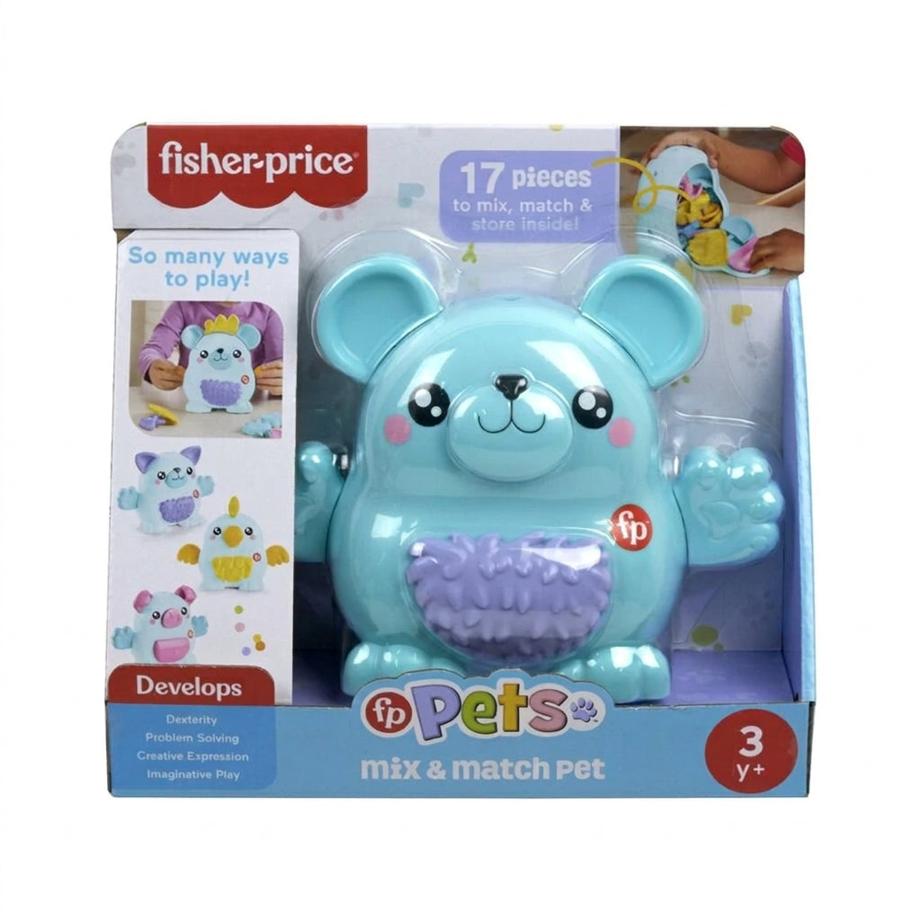 Fisher Price Mix and Match Animalut - Jucarie de Constructie cu 17 Piese