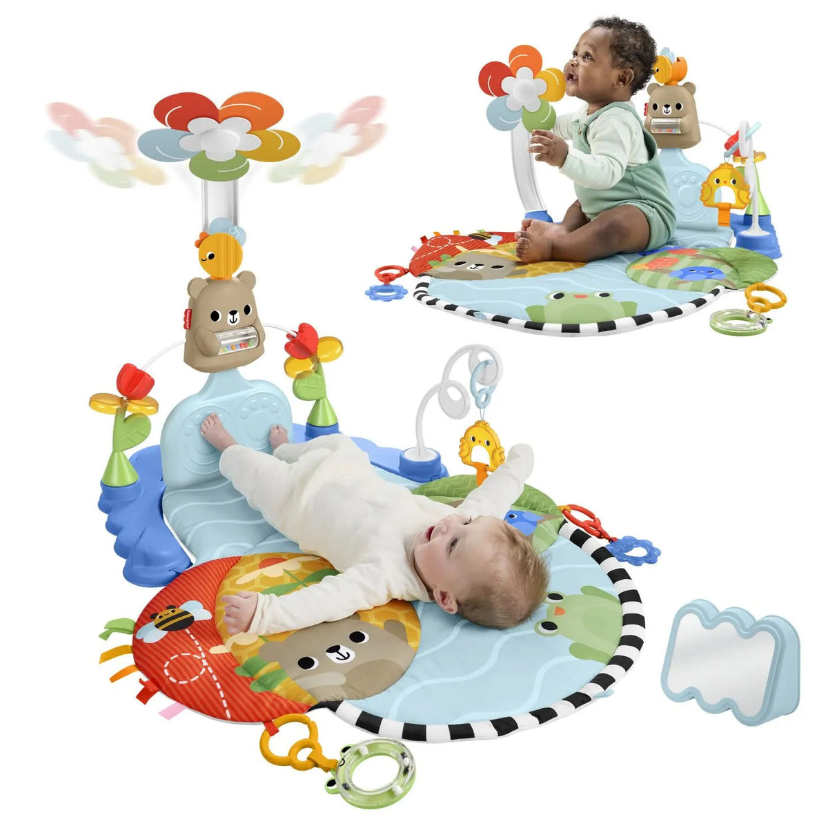 Fisher Price Salteluta de Gimnastica 3 in 1 - Spatiu de Joaca Multifunctional