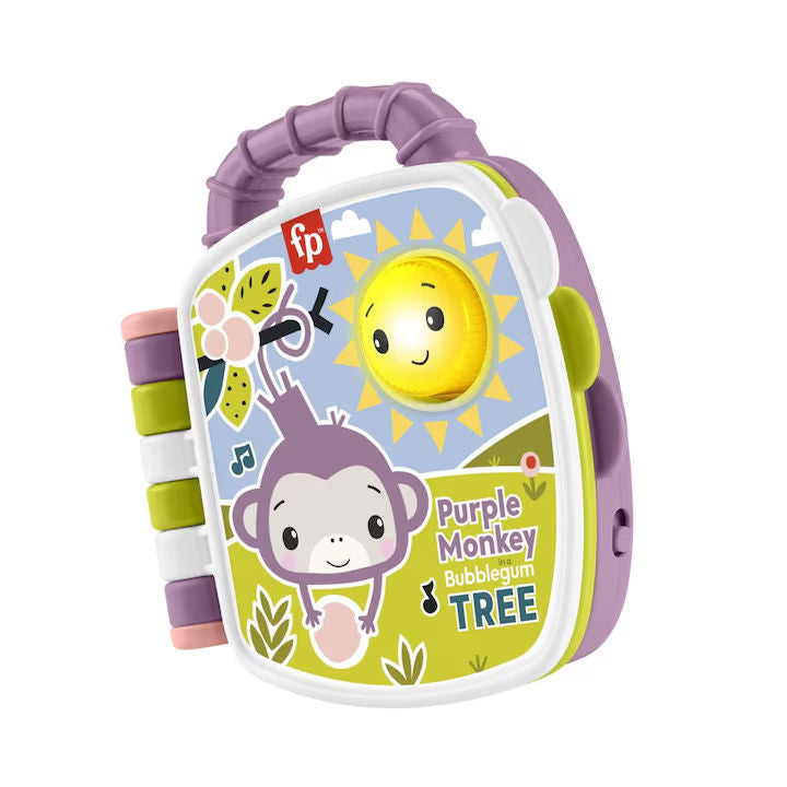 Fisher Price Carte Muzicala Pentru Bebelusi - Maimutica Mov
