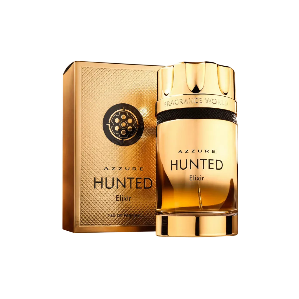 Fragrance World Azzure Hunted Elixir 100ml - Apa de Parfum Pentru Barbati Oriental-Lemnos