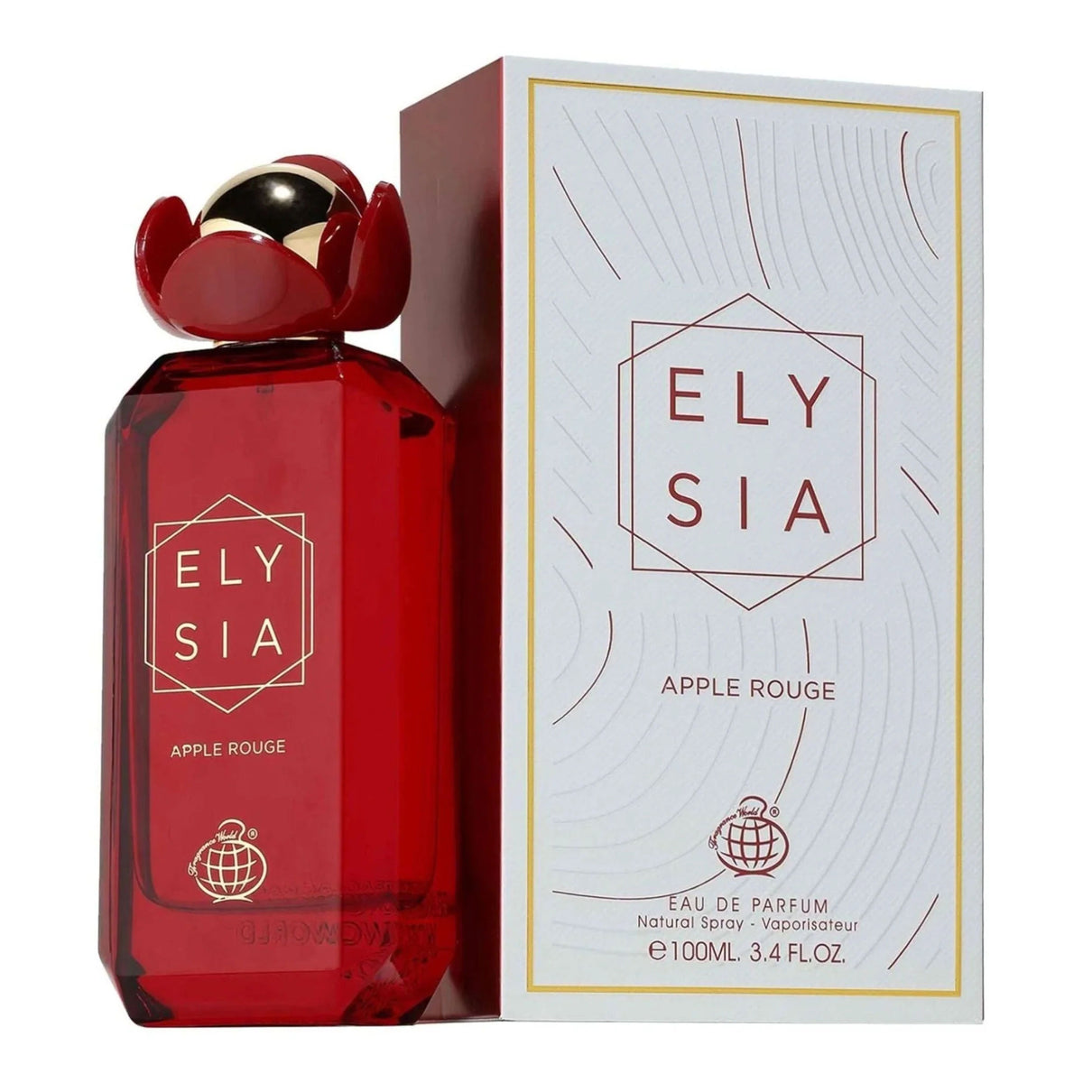 Fragrance World Elysia Apple Rouge 100ml - Apa de Parfum Pentru Femei