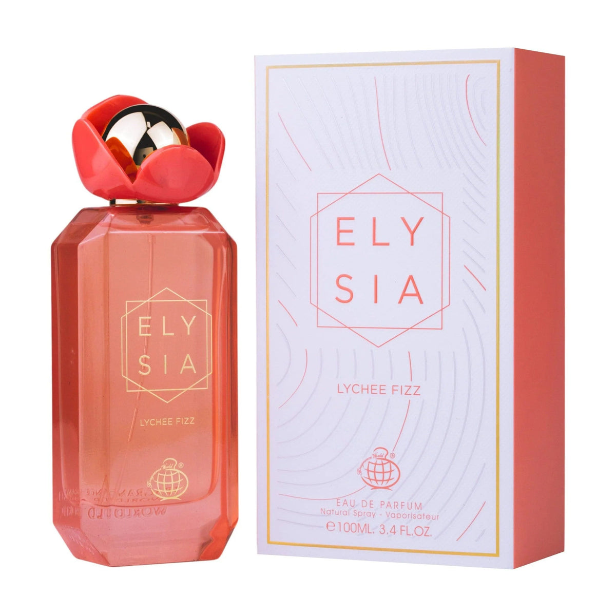 Fragrance World Elysia Lychee Fizz 100ml – Apa de Parfum Pentru Femei