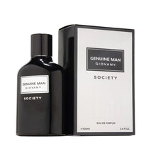 Încarcă imaginea în Galerie, Fragrance World Genuine Man Giovany Society 100ml - Apa de Parfum Pentru Barbati
