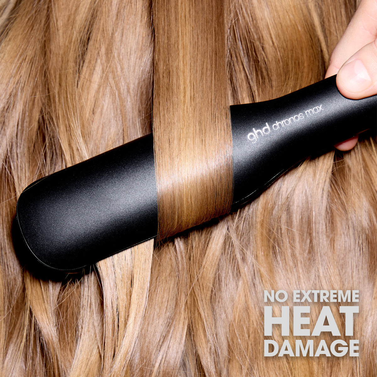 GHD Chronos Max Black Straightener - Placa Lata cu Tehnologie HD Motion Responsive