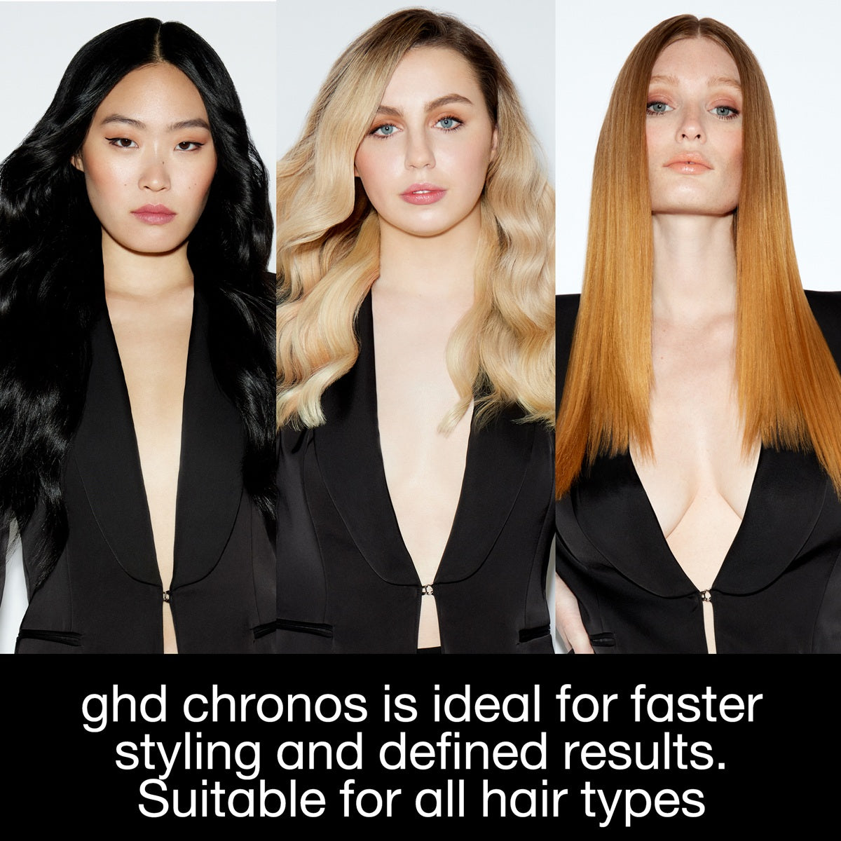GHD Chronos White Straightener - Placa Profesionala de Par HD Motion Responsive