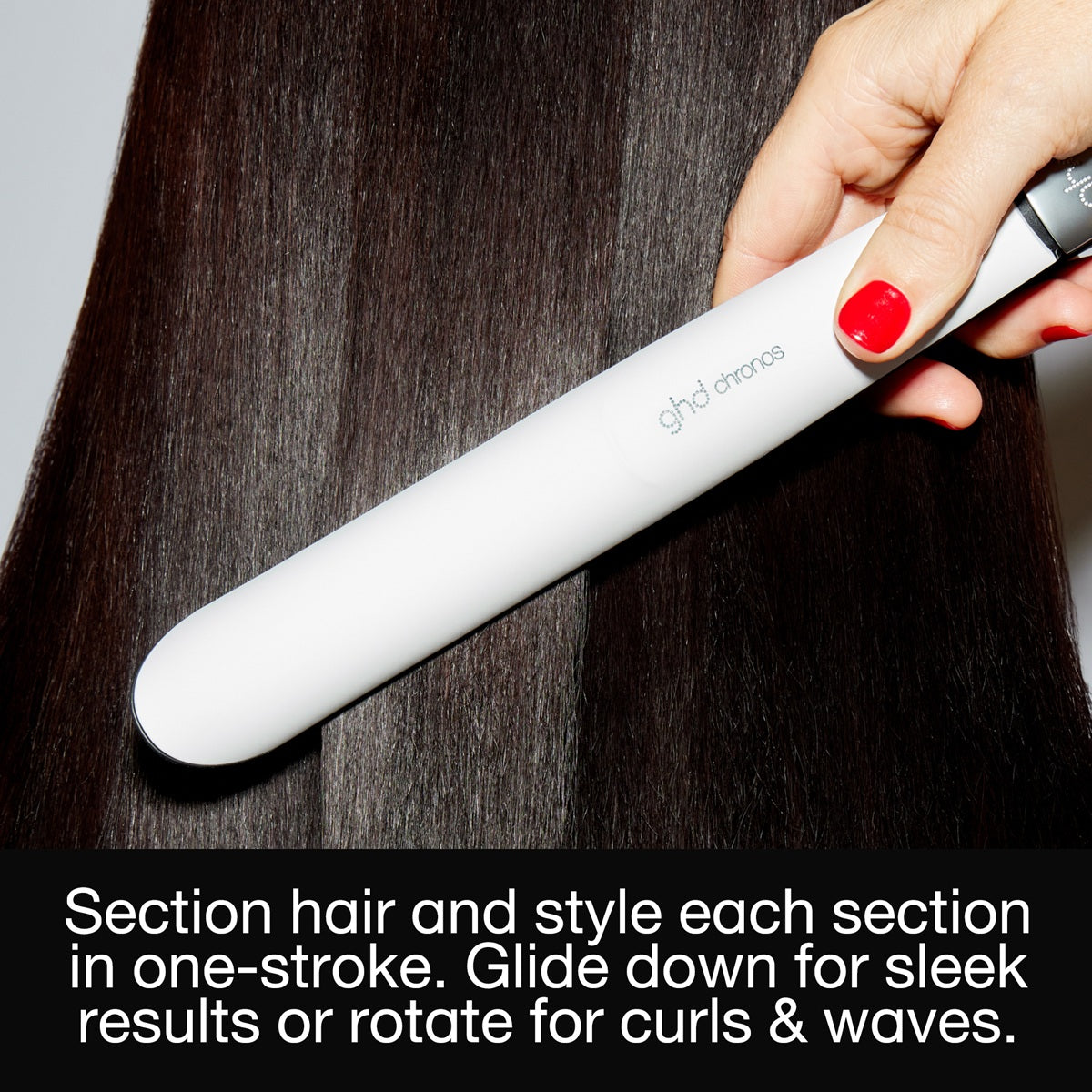 GHD Chronos White Straightener - Placa Profesionala de Par HD Motion Responsive