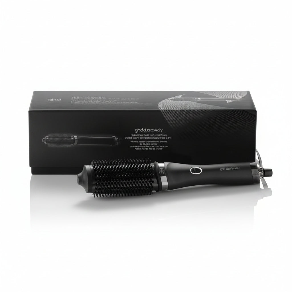GHD Duet Blow Dry Black Perie de Par Electrica Profesionala 2-in-1 pentru Uscare si Coafare