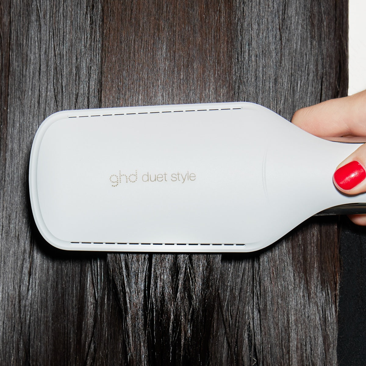 GHD Duet Style White - Placa Profesionala cu Aer Cald 2-in-1 Pentru Uscare si Indreptare