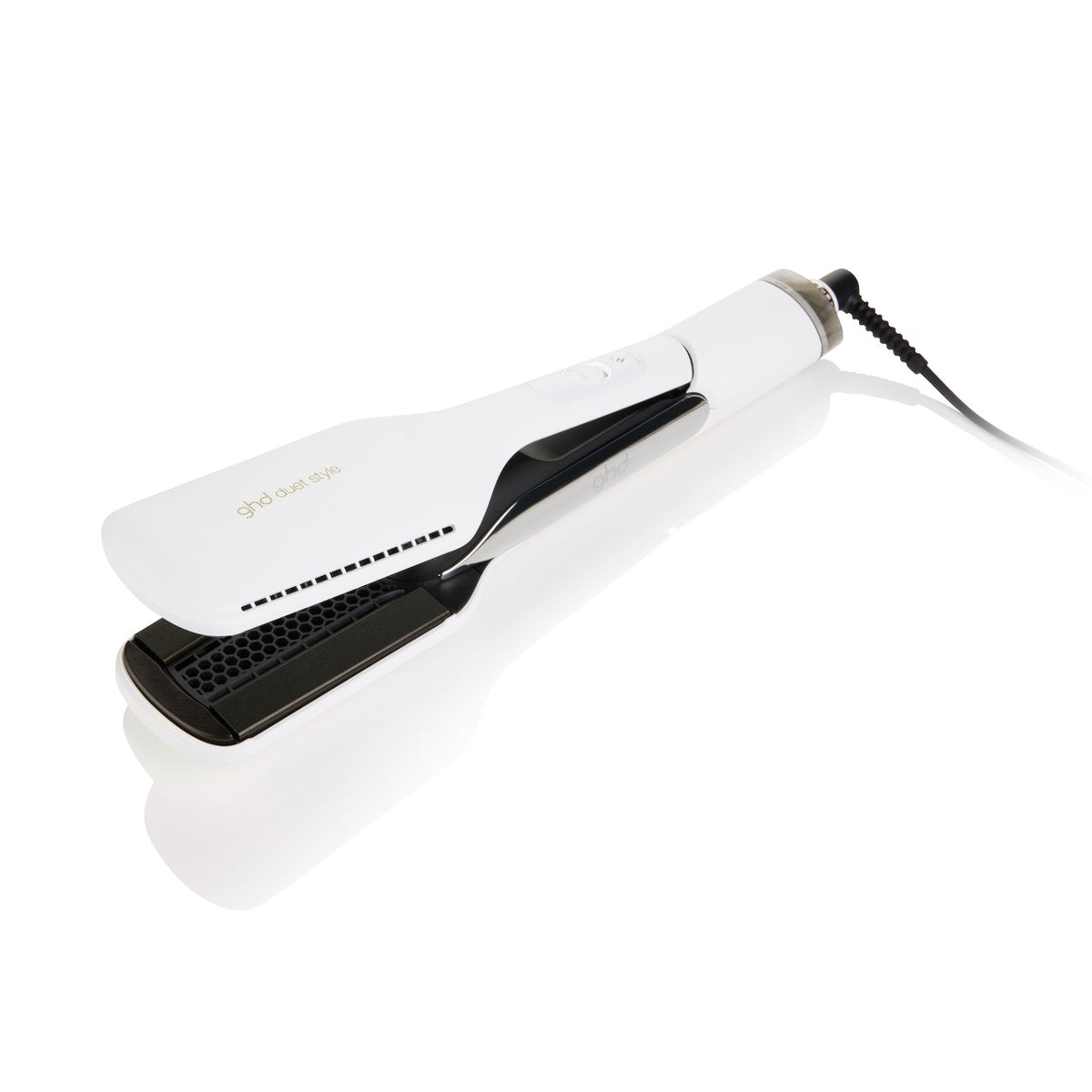 GHD Duet Style White - Placa Profesionala cu Aer Cald 2-in-1 Pentru Uscare si Indreptare