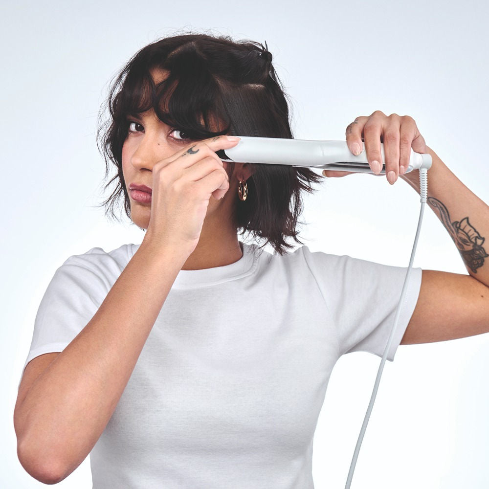 GHD Sculpt Interactive Heat-Adapt Super Slim Infinity 26mm White - Placa Profesionala Alba