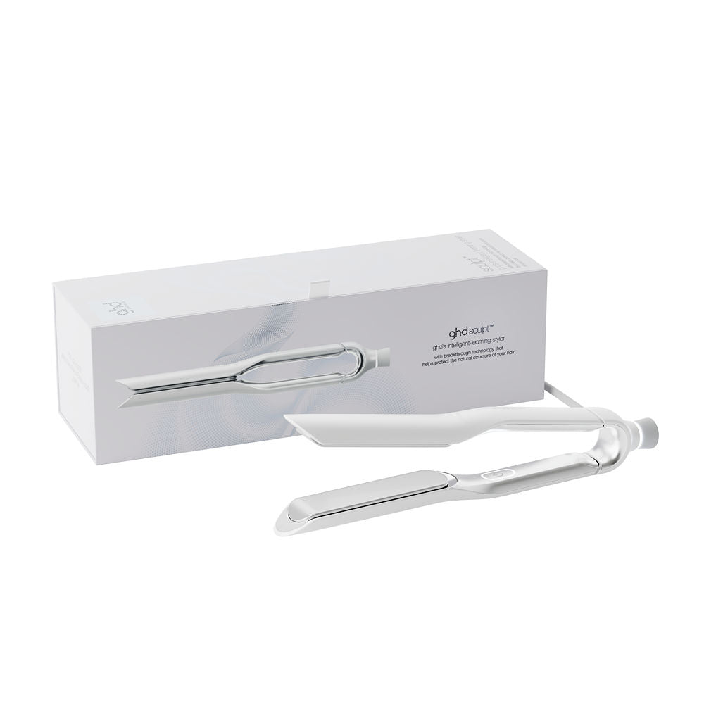 GHD Sculpt Interactive Heat-Adapt Super Slim Infinity 26mm White - Placa Profesionala Alba