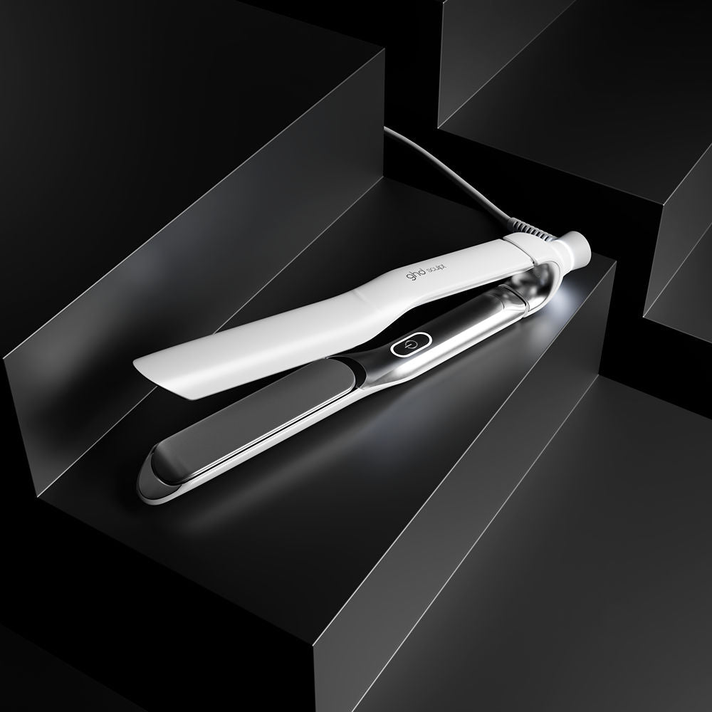 GHD Sculpt Interactive Heat-Adapt Super Slim Infinity 26mm White - Placa Profesionala Alba