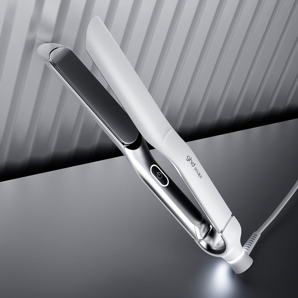 GHD Sculpt Interactive Heat-Adapt Super Slim Infinity 26mm White - Placa Profesionala Alba