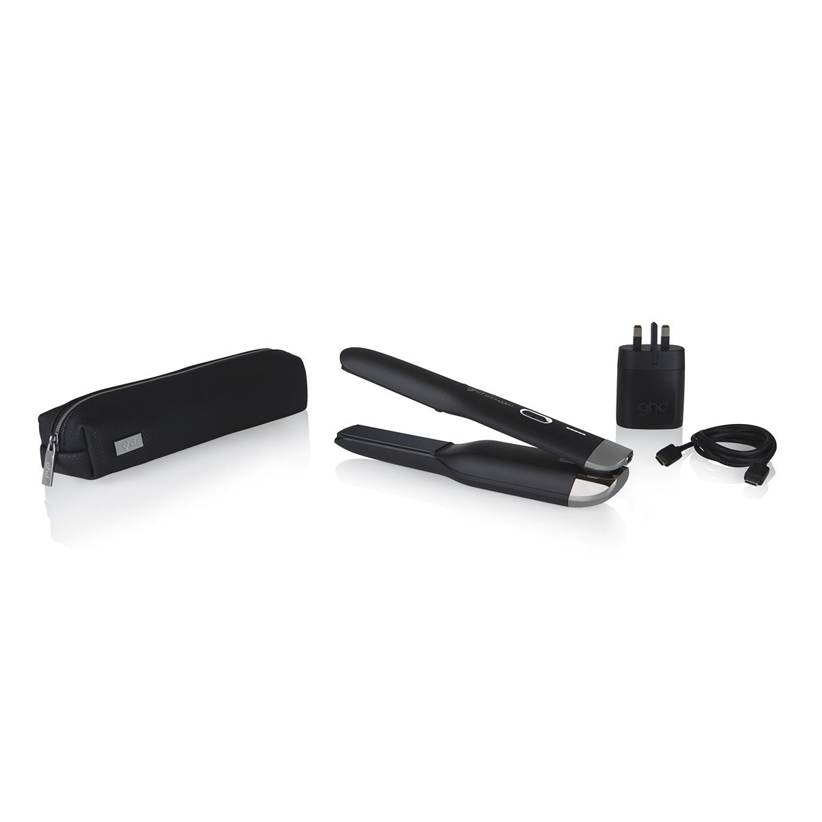 GHD Unplugged Black - Placa Profesionala Fara Fir cu Tehnologie Hybrid Co-Lithium