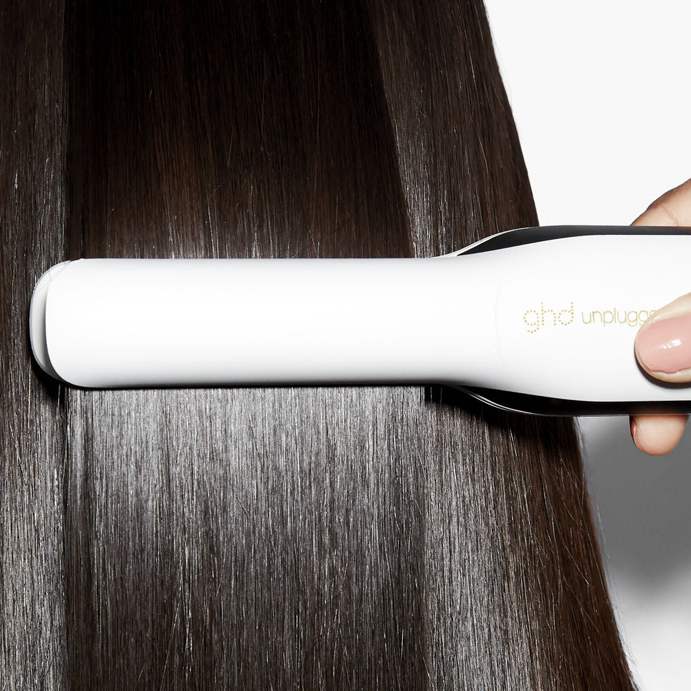 GHD Unplugged White - Placa Profesionala Fara Fir cu Tehnologie Hybrid Co-Lithium