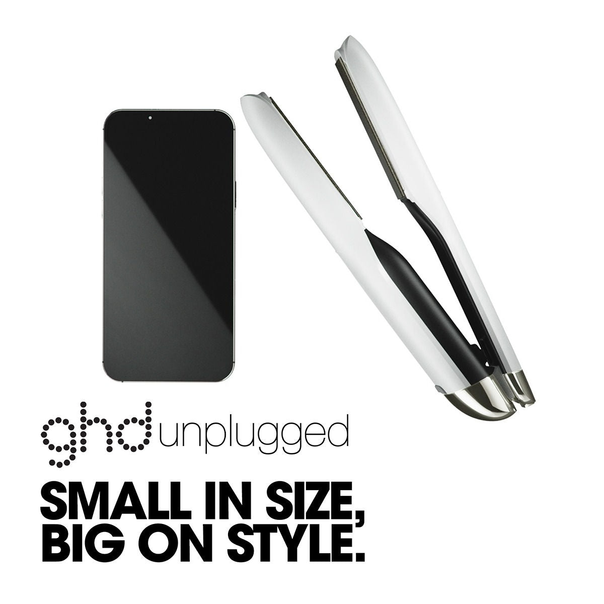 GHD Unplugged White - Placa Profesionala Fara Fir cu Tehnologie Hybrid Co-Lithium