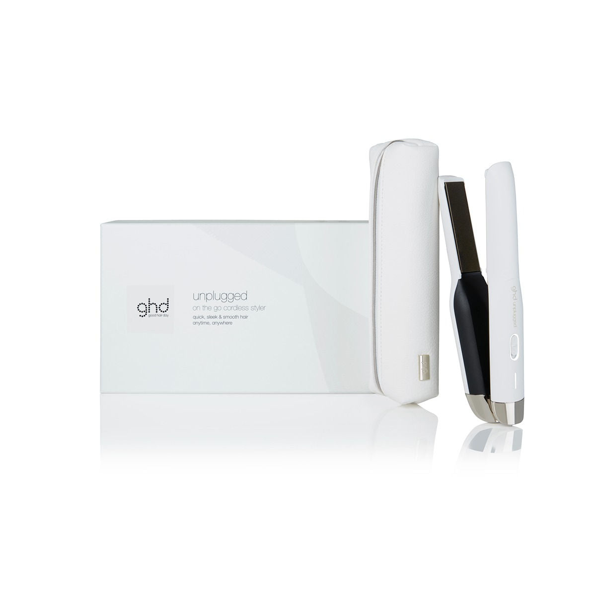 GHD Unplugged White - Placa Profesionala Fara Fir cu Tehnologie Hybrid Co-Lithium