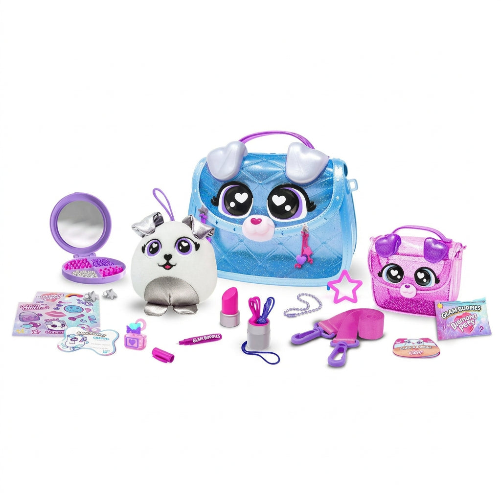 Glam Buddies Diamond Pets - Set 2 Gentute + Accesorii Surpriza
