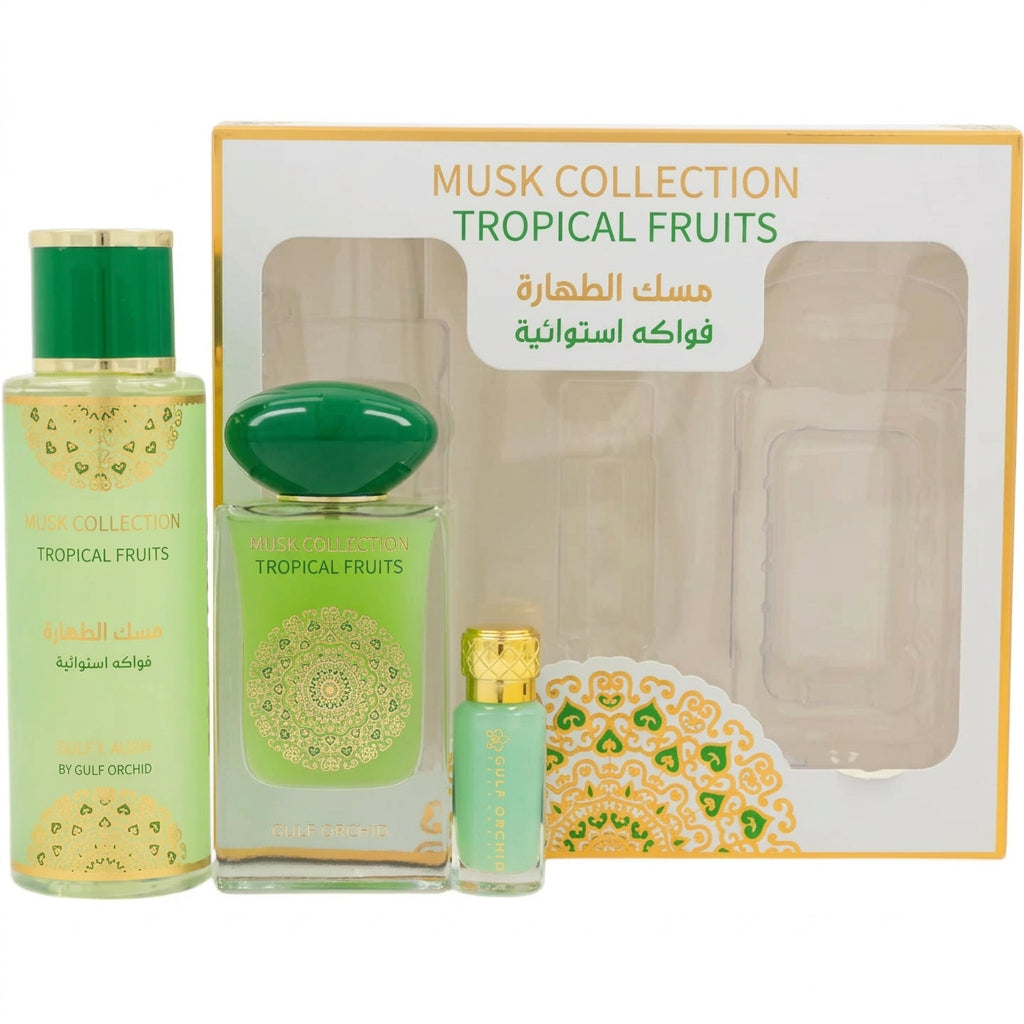 Gulf Orchid Set Tropical Fruits Apa de Parfum 60ml + Spray 250ml + Ulei 12ml
