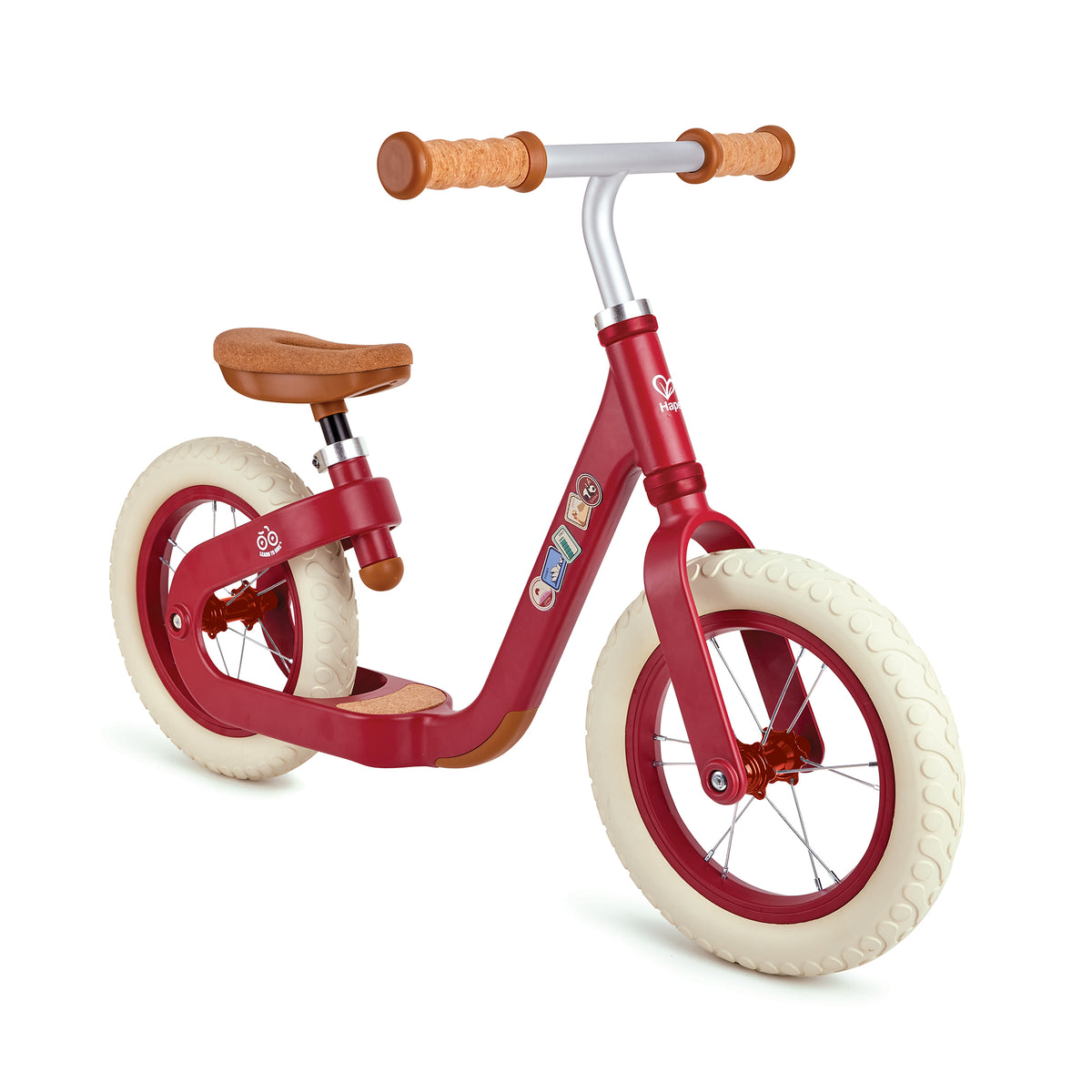 Hape Bicicleta Pentru Copii 3-6 Ani - Model cu 2 Roti Rosie