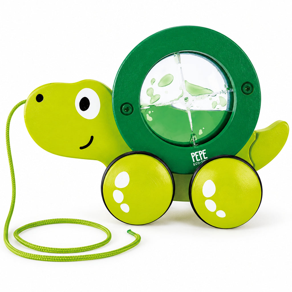 Hape Broscuta Tito Plimbareata - Jucarie de Tras Pentru Echilibru si Coordonare
