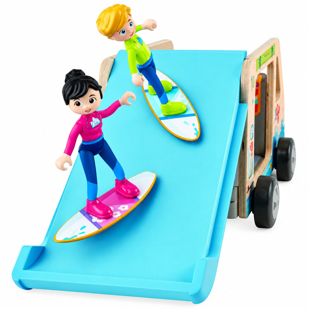 Hape Furgoneta de Aventura - Set de Joaca cu Papusi si Accesorii