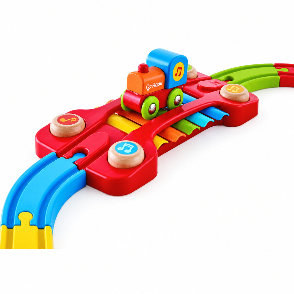 Hape Sina de Tren Senzoriala - Set Interactiv Pentru Copii