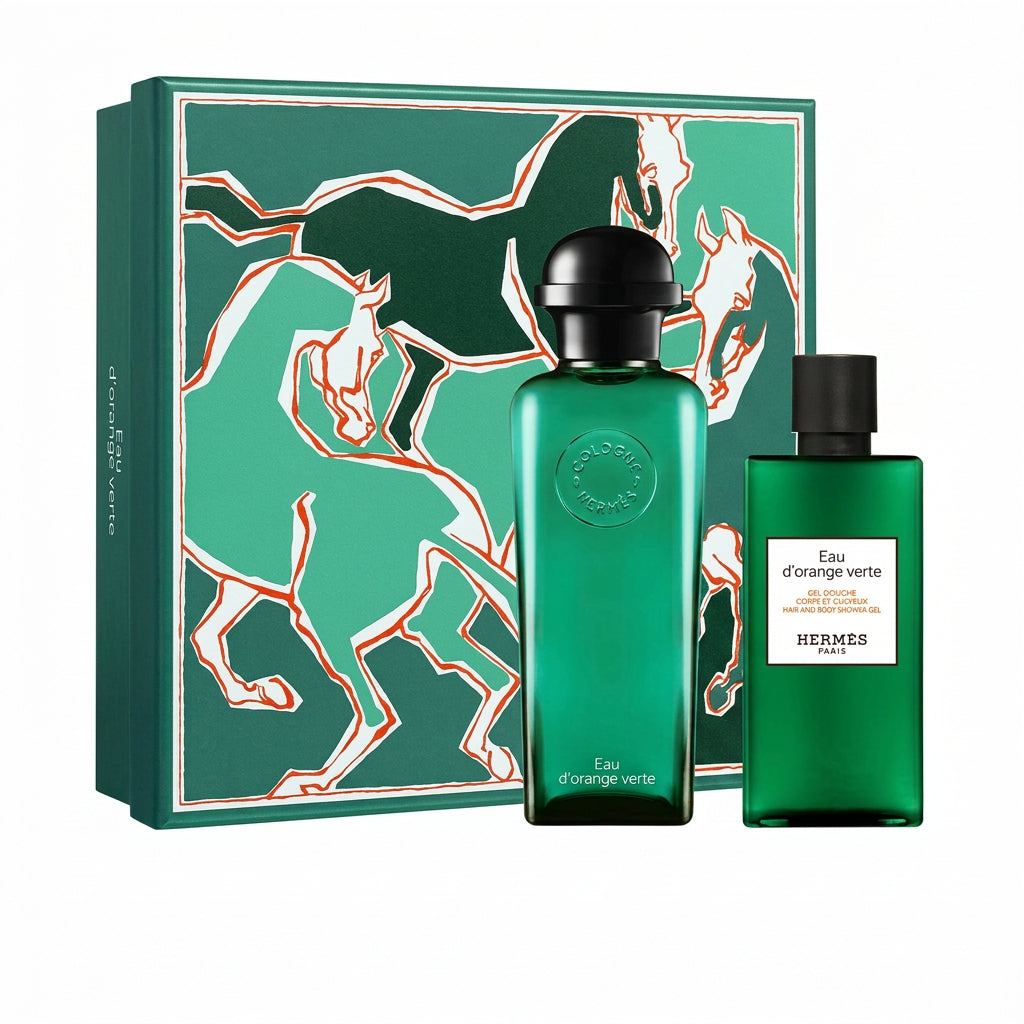 Hermes Eau D'Orange Verte Unisex - Apa de Colonie 100ml si Gel de Dus 80ml