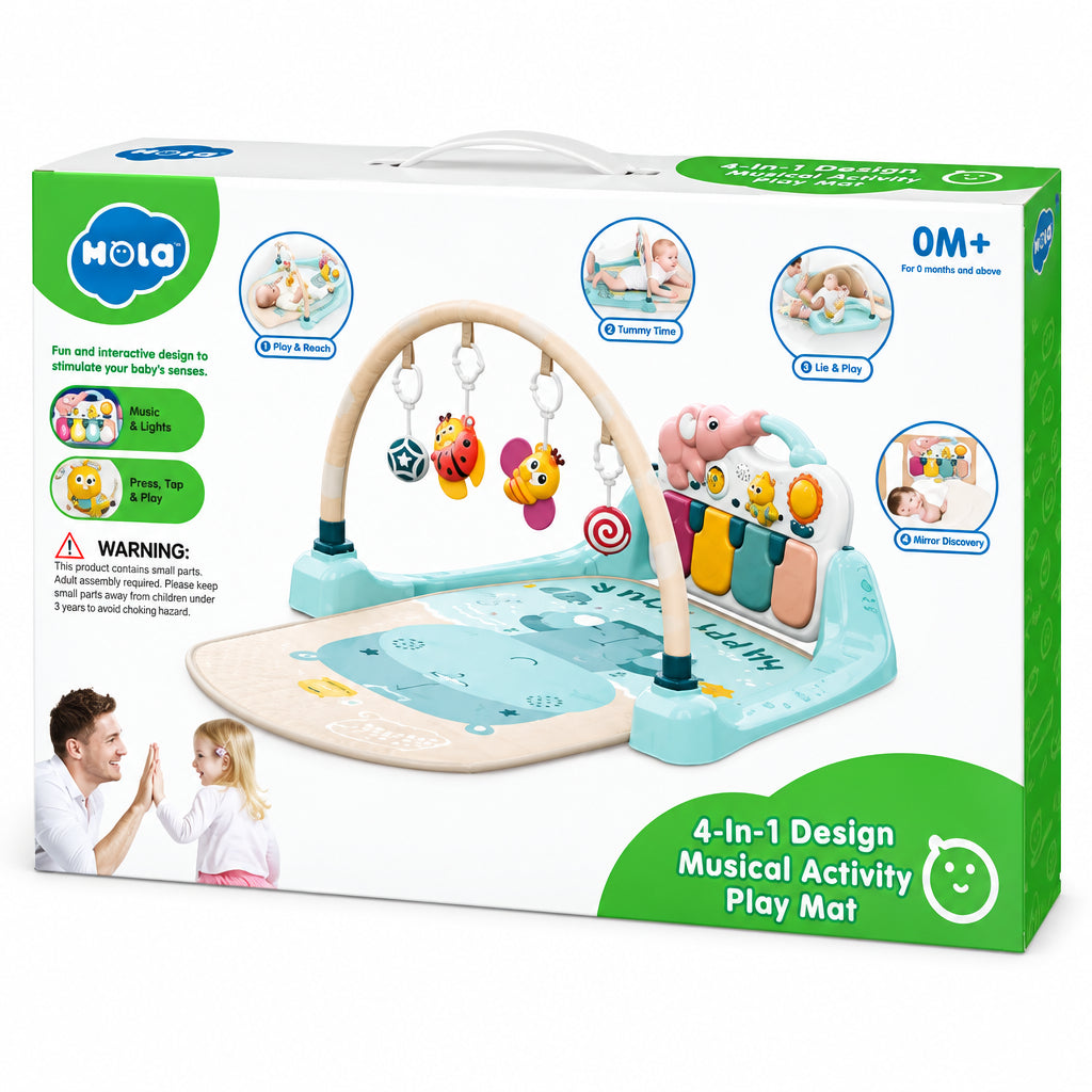 Hola Salteluta de Joaca Interactiva 4in1 Pentru Bebelusi