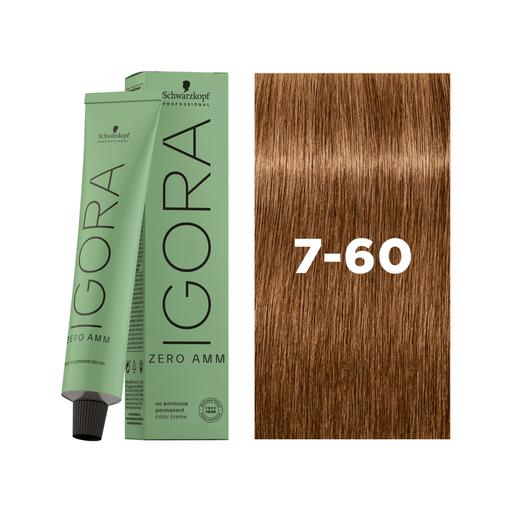 Schwarzkopf Professional Igora Zero AMM 7-60 60ml - Vopsea Permanenta Fara Amoniac