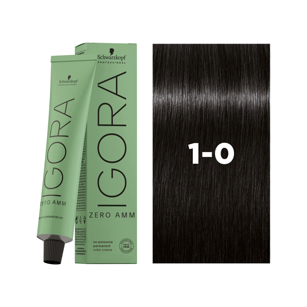 Schwarzkopf Professional Igora Zero AMM 1-0 60ml - Vopsea Permanenta Fara Amoniac