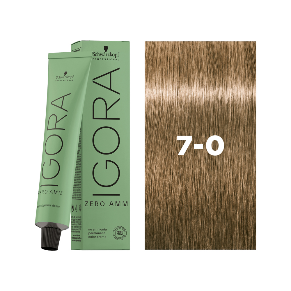 Schwarzkopf Professional Igora Zero AMM 7-0 60ml - Vopsea Permanenta Fara Amoniac