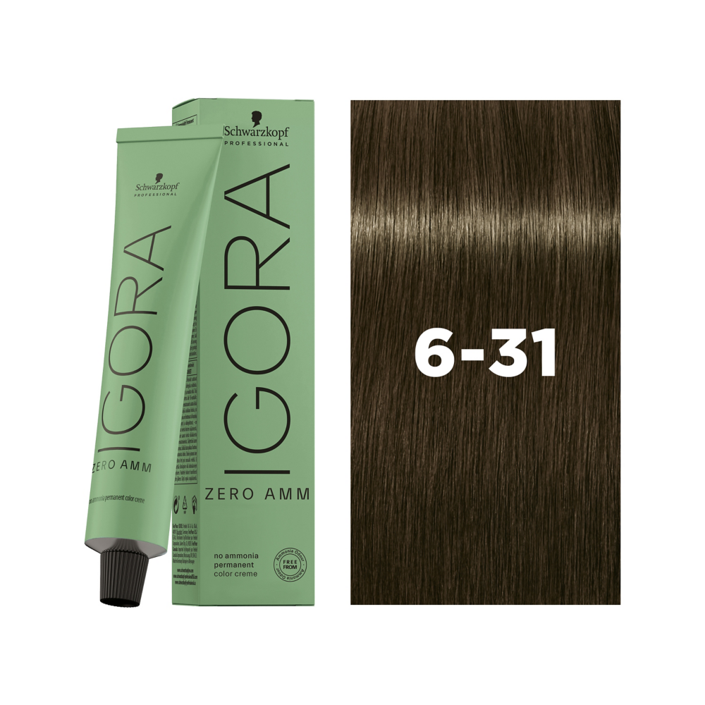 Schwarzkopf Professional Igora Zero AMM 6-31 60ml - Vopsea Permanenta Fara Amoniac