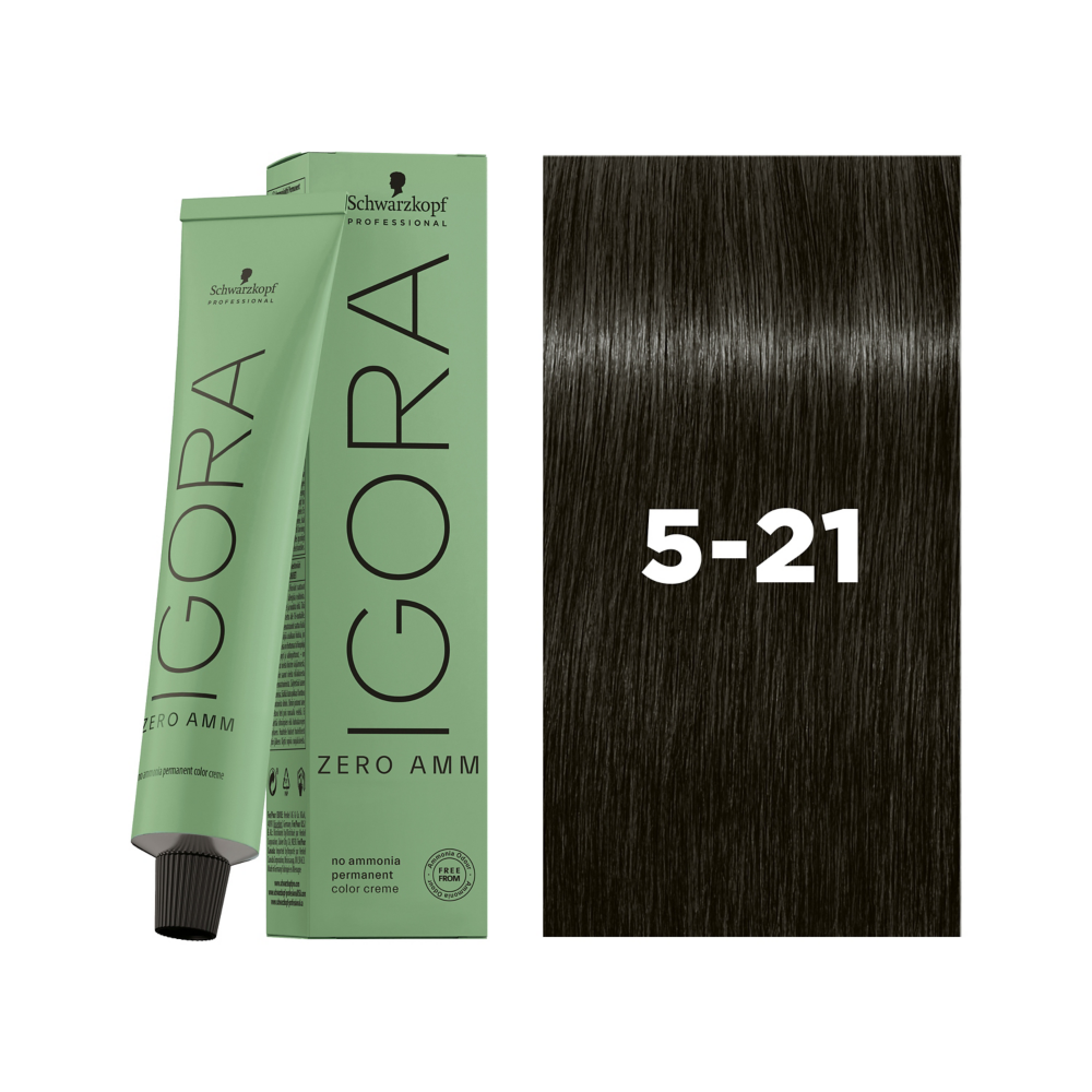 Schwarzkopf Professional Igora Zero AMM 5-21 60ml - Vopsea Permanenta Fara Amoniac