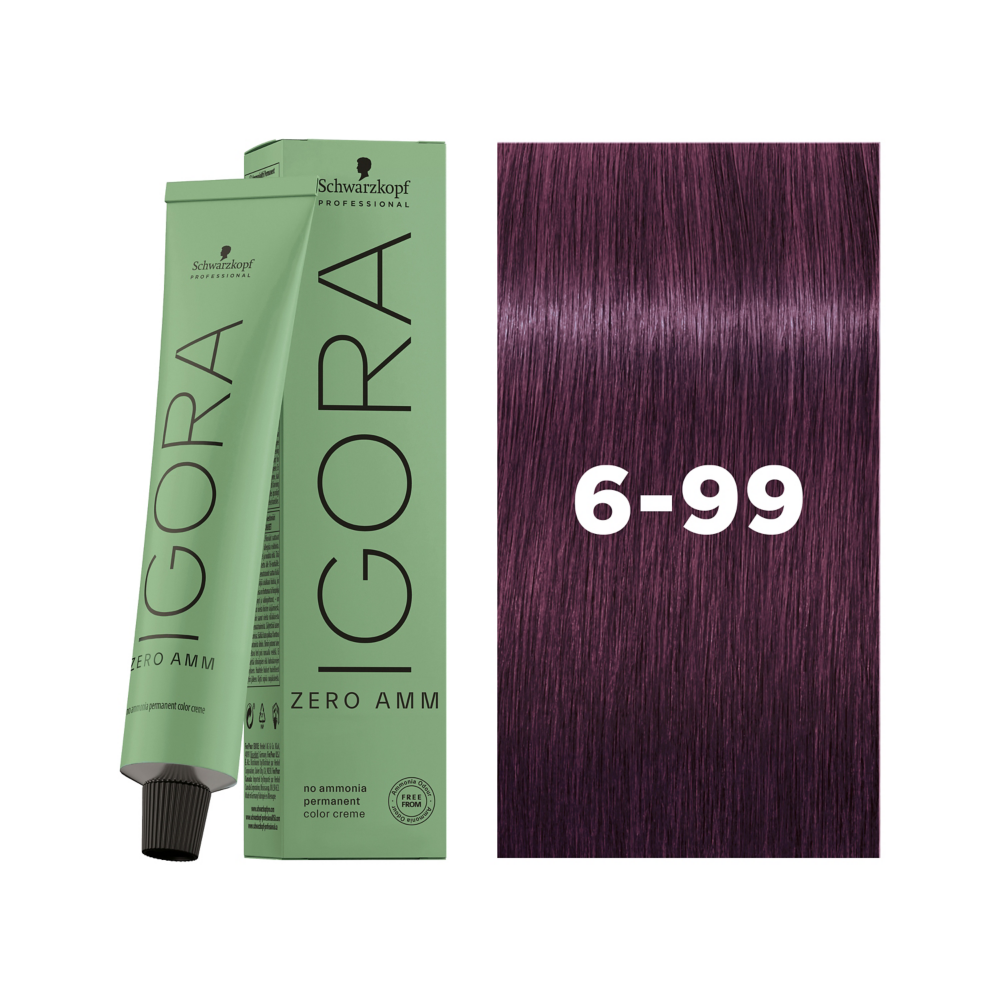 Schwarzkopf Professional Igora Zero AMM 6-99 60ml - Vopsea Permanenta Fara Amoniac