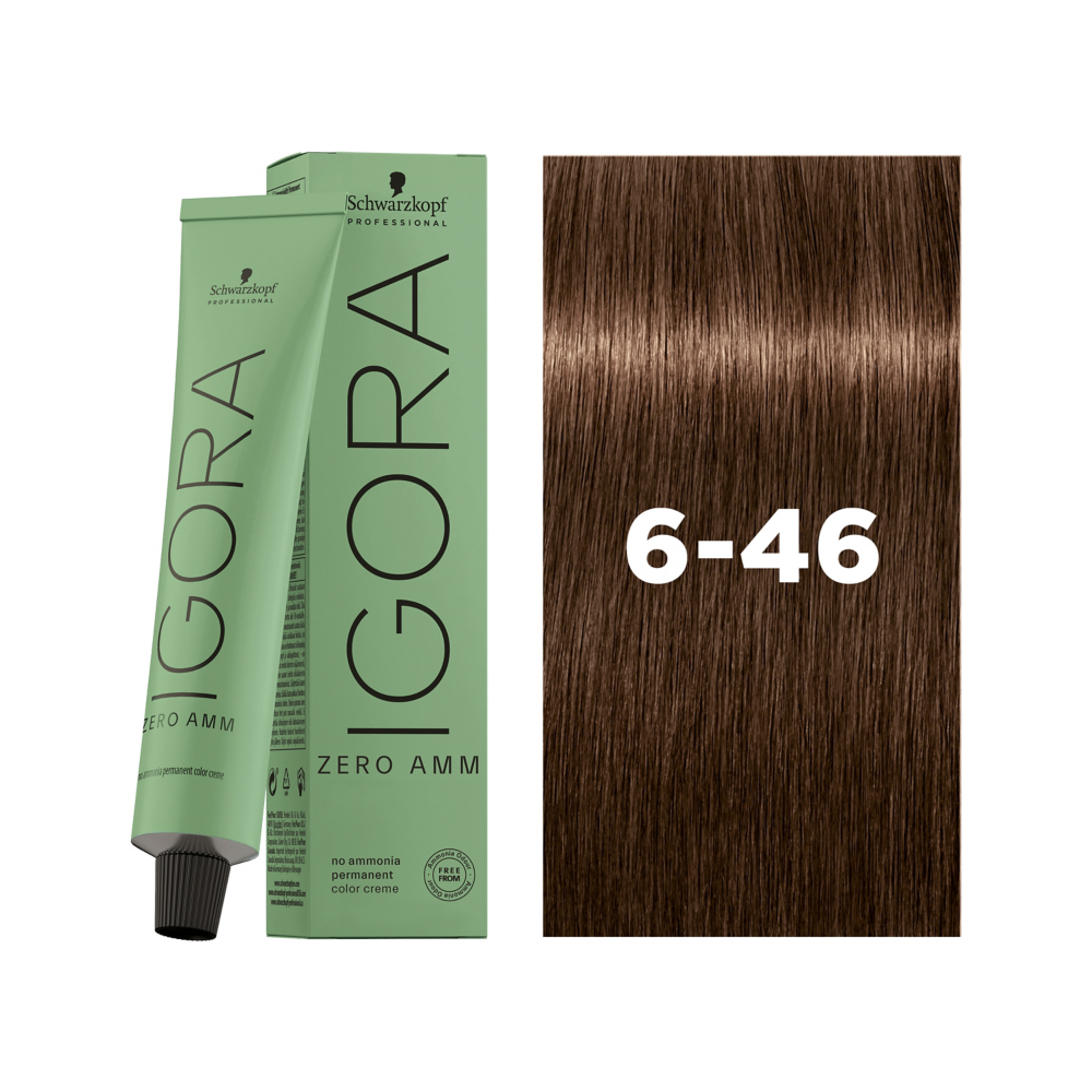 Schwarzkopf Professional Igora Zero AMM 6-46 60ml - Vopsea Permanenta Fara Amoniac
