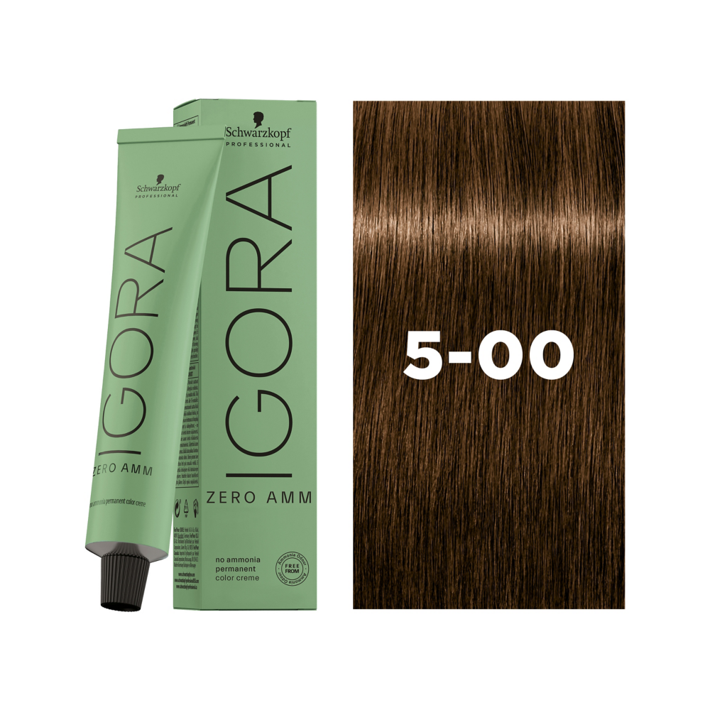 Schwarzkopf Professional Igora Zero AMM 5-00 60ml - Vopsea Permanenta Fara Amoniac
