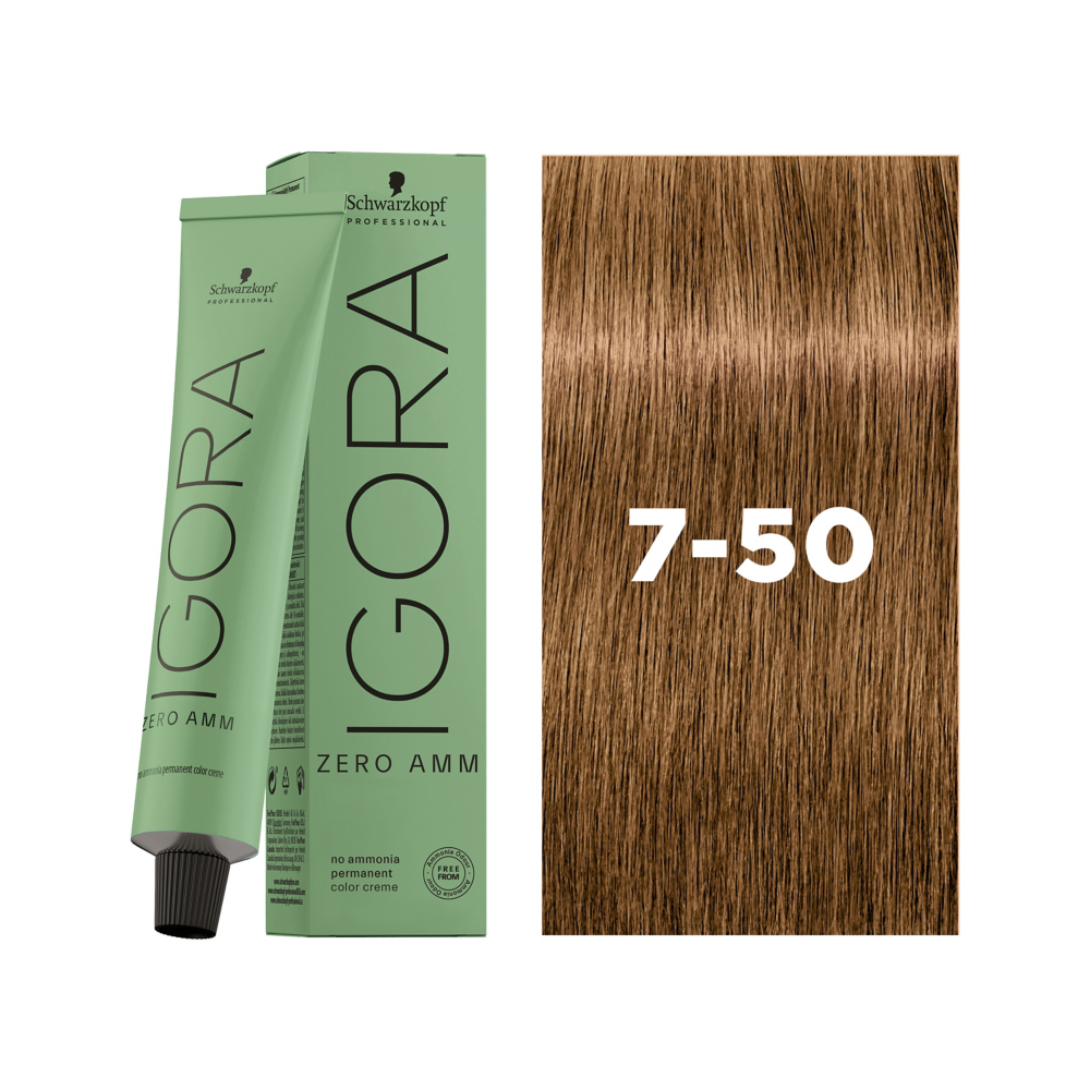 Schwarzkopf Professional Igora Zero AMM 7-50 60ml - Vopsea Permanenta Fara Amoniac