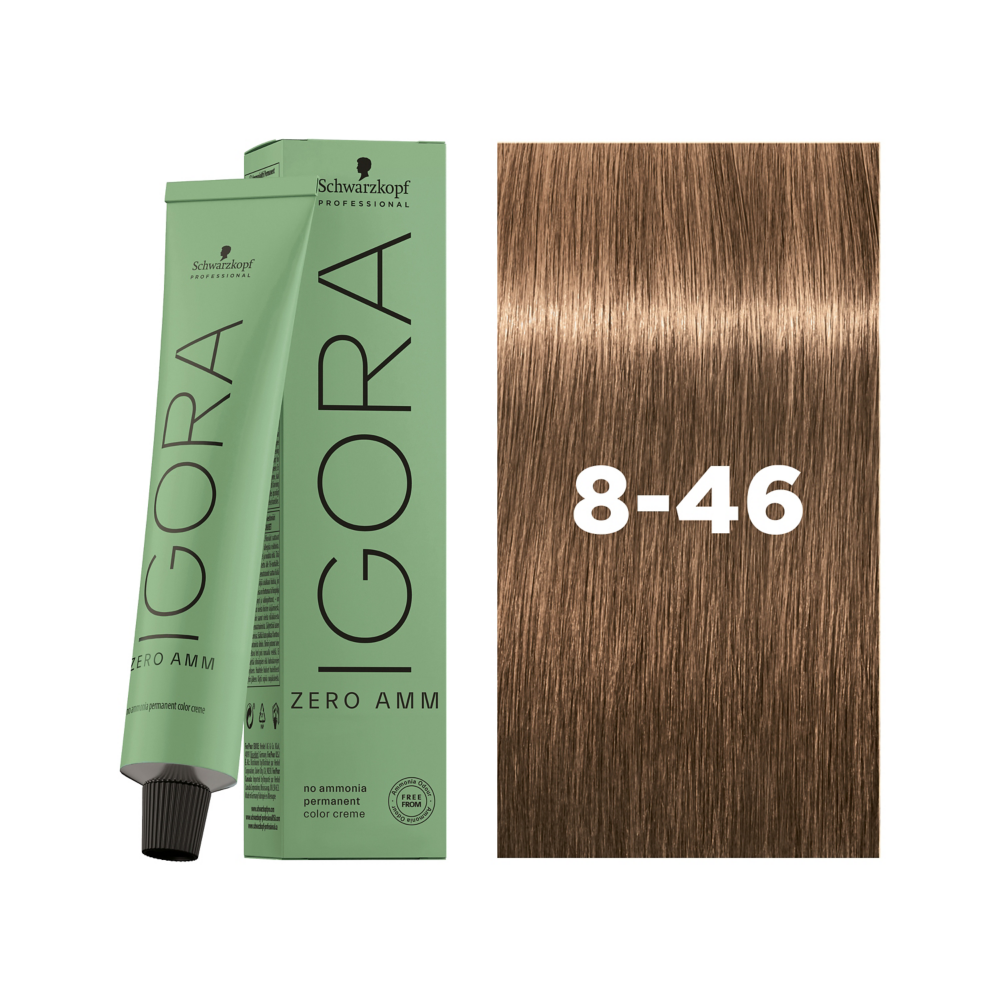 Schwarzkopf Professional Igora Zero AMM 8-46 60ml - Vopsea Permanenta Fara Amoniac