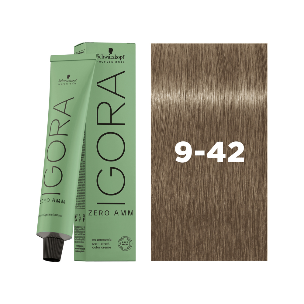 Schwarzkopf Professional Igora Zero AMM 9-42 60ml - Vopsea Permanenta Fara Amoniac