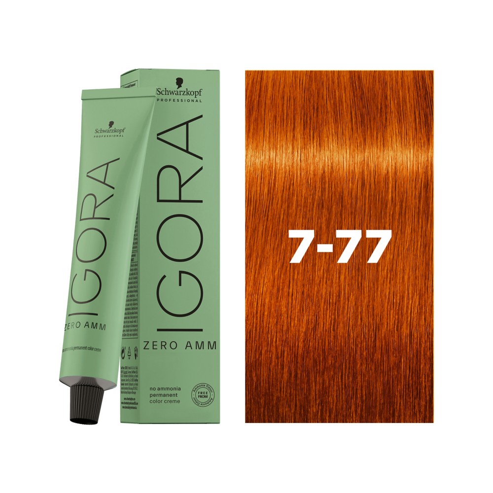 Schwarzkopf Professional Igora Zero AMM 7-77 60ml - Vopsea Permanenta Fara Amoniac