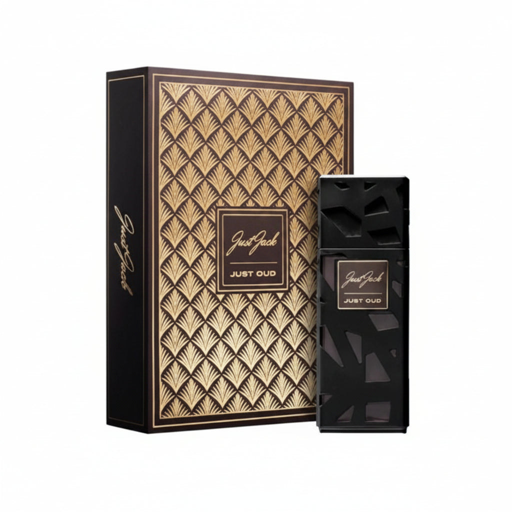 Just Jack Just Oud 100ml – un parfum oriental-lemnos intens si clasic, construit in jurul unui oud profund, condimentat si usor floral.