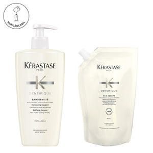 Set Kérastase Densifique Bain Densite - Sampon Reincarcabil 500ml si Rezerva 500ml